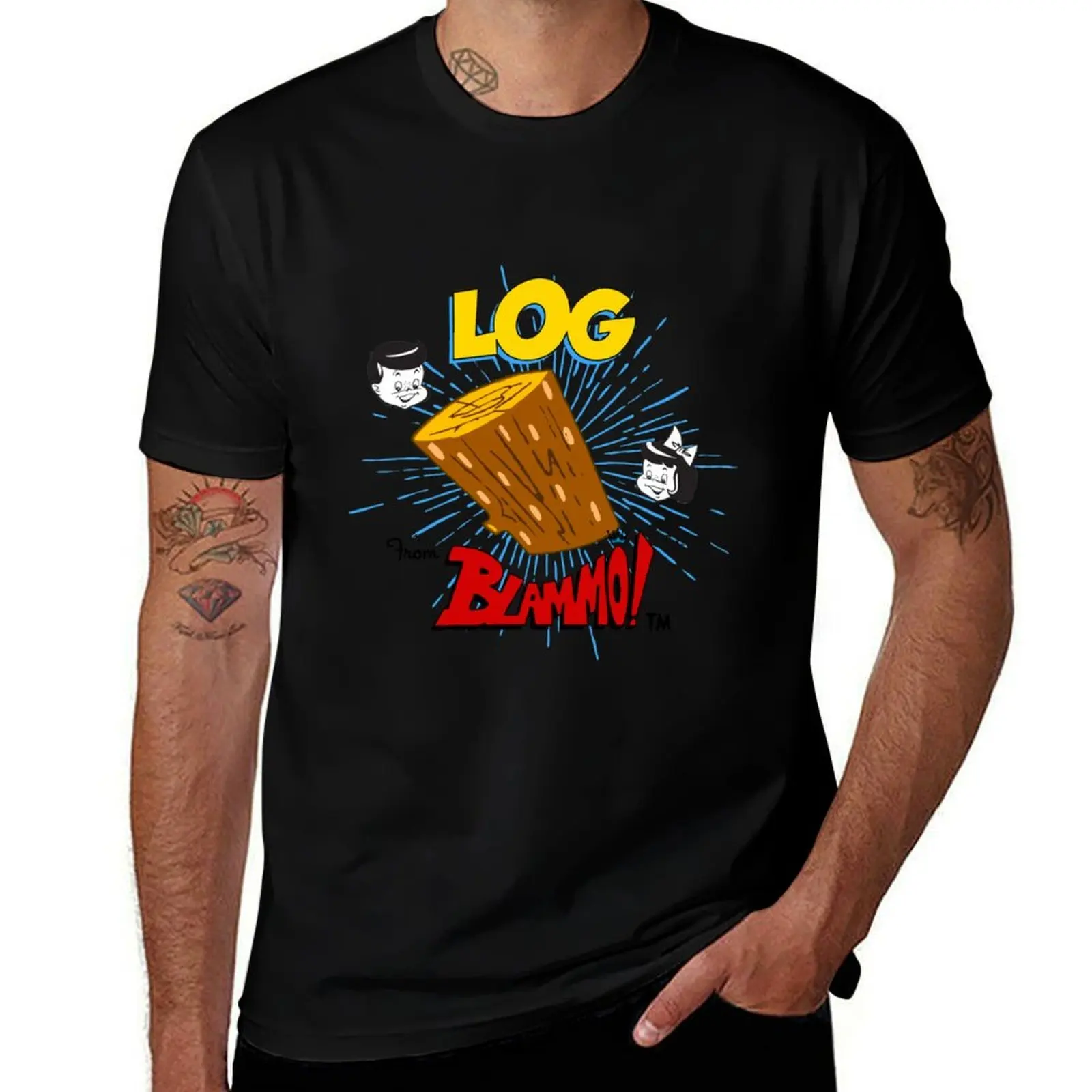

Log : Inspired by Ren And Stimpy T-Shirt t shirt for man 100 percent cotton t shirts for man cotton t shirt man cotton T-Shirt