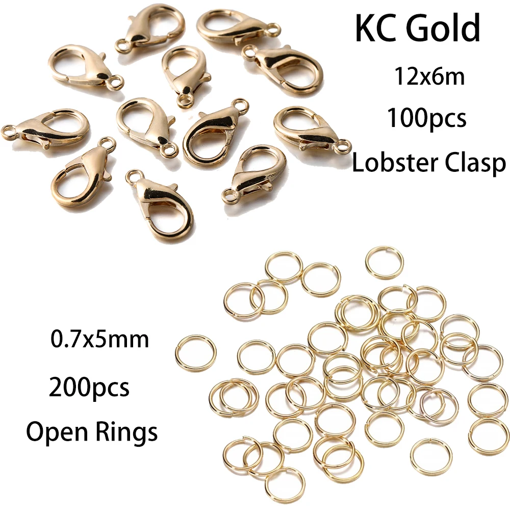 200pcs Rings & Clasps Set for DIY Jewellery Making Kit