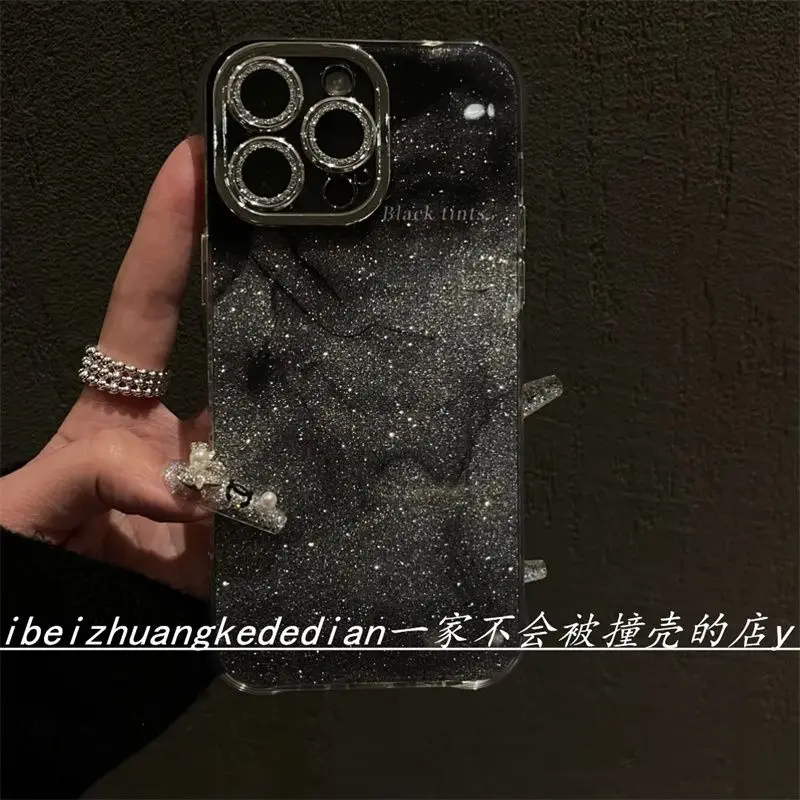 

ins iPhone16promax Premium Wind iPhone14 Fine flash iPhone13 Graphite iPhone12 smussed iPhone15promax phone case