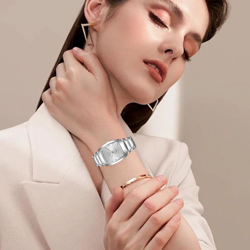 LIGE 2026 新作 レディース腕時計 ビジネス 高級 レディース時計 ファッション クォーツ シンプル腕時計 女性用ギフト レディース腕時計 reloj+BOX