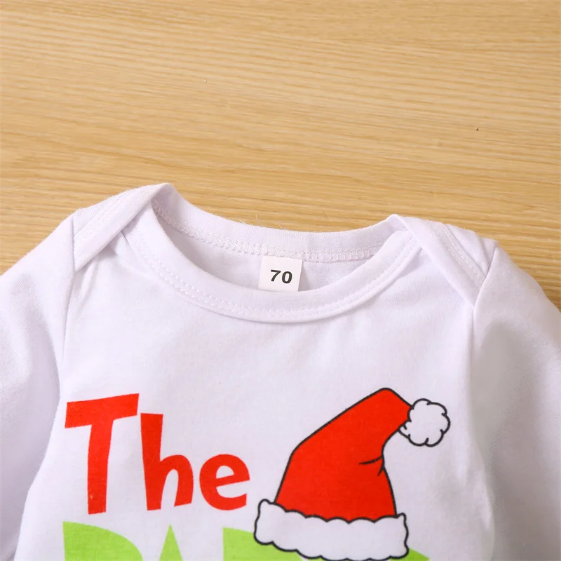 2022-10-26 Lioraitiin 0-24M Infant Kids Girls Christmas Dress Suit Long Sleeve Round Neck Romper Tops Plush Sequined Half Dress