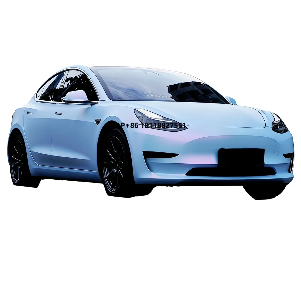 

Matte Pink Blue Luxury Car Wrap 7.0mil 13kg/roll UV Sand Proof 3-Year Warranty 1.52x17m PVC Vinyl Color-Changing Business Roll