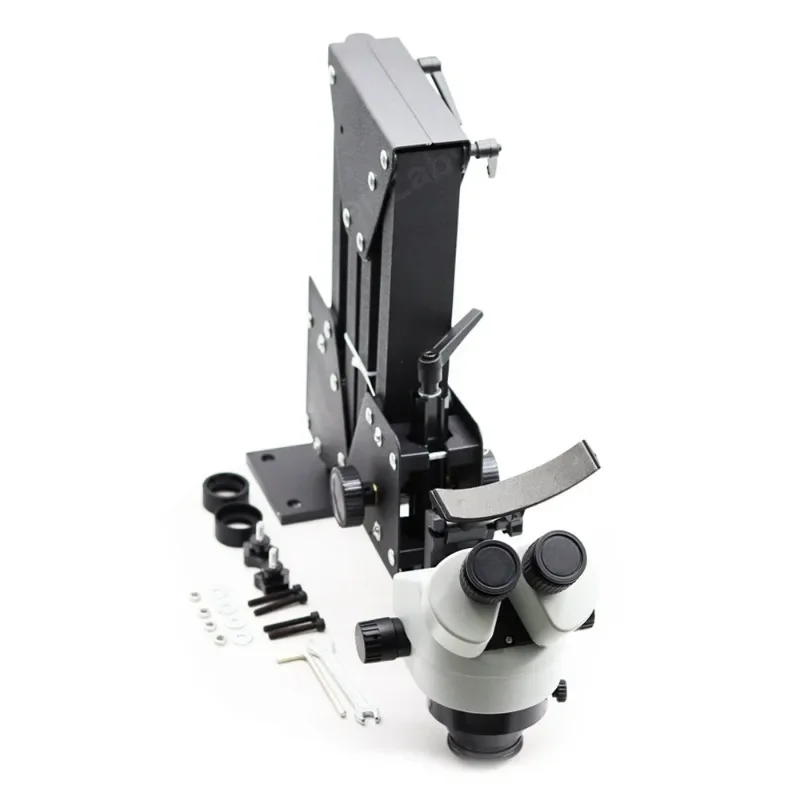 7X-45X Stereo Microscope with Hard Aluminum Stand Jewelry Microscope Microscope for Jewelry Tools