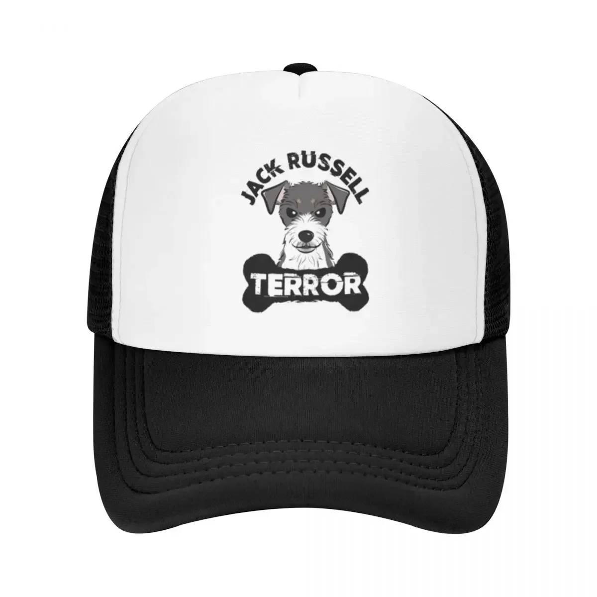 Jack Russell Terrier Dog Pool Party Mesh Baseball Caps For Mens Printing Male Beach Bucket Hat Peaked Cap