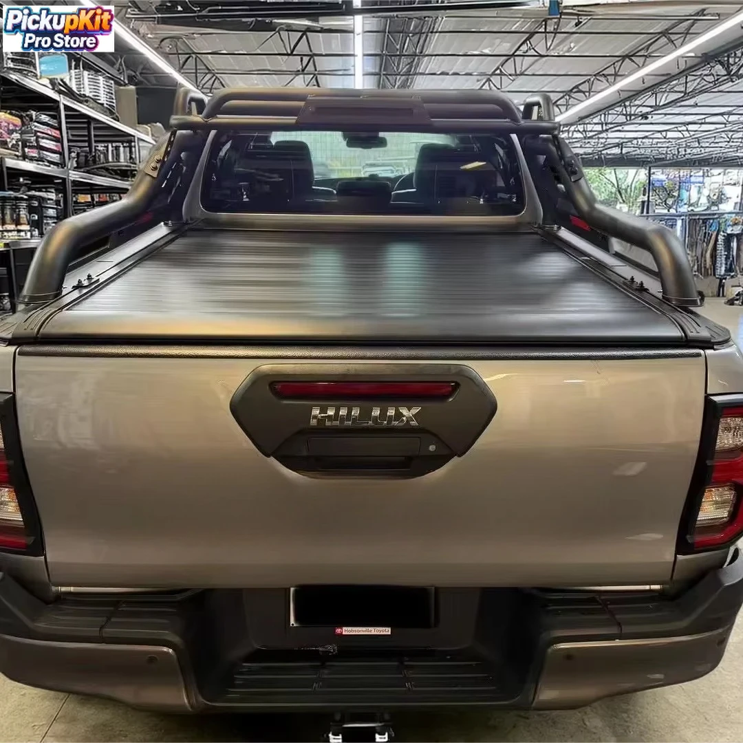 

Electric Retractable Anti-Rusted Aluminum Tonneau Cover – Fits Hilux Revo Ram, Waterproof Locking