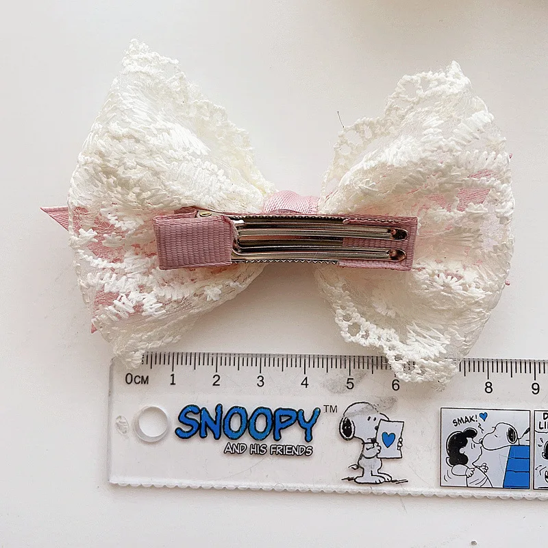 Baby Girl Princess Lace Ribbon Bow Children Lolita Headwear Top Clip Hairpin Head-Dress Party Wedding Birthday Baby Accessories