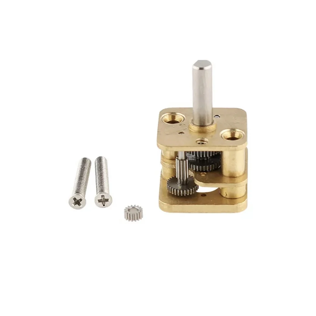 Military Quality 13mm*12mm Square All-metal Reducer Gearbox For 050 030 Motor (4.4/5.75/10MM D-Shaft)