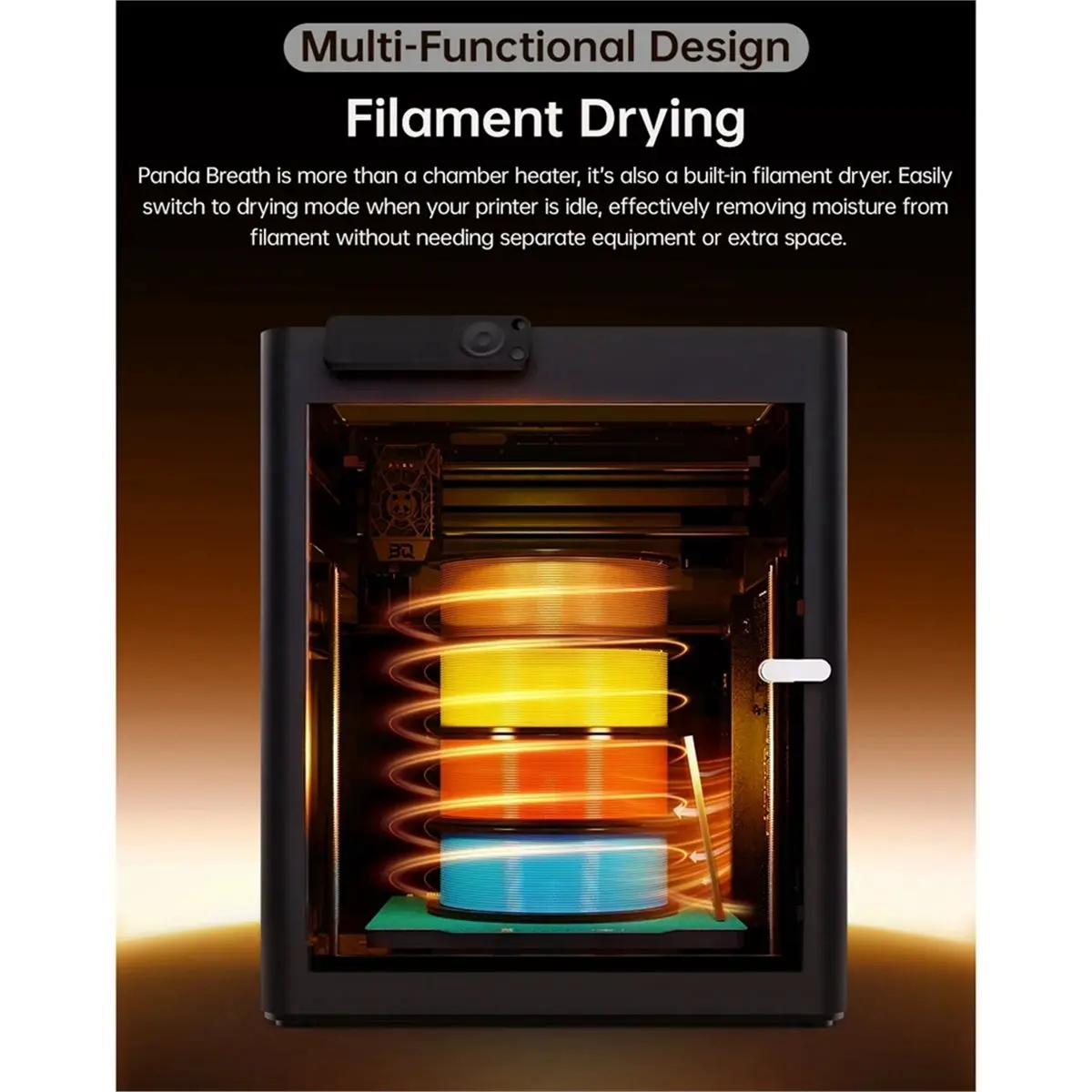 L70A BIQU Panda Breath Smart All-in-One Unattended Heater Filament Drying Filtration System for Bambu Lab A1 P1S P1P X1C