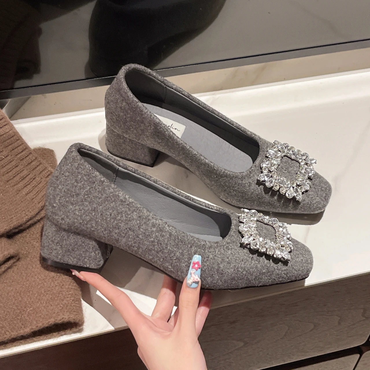 أحدث صيحات الموضة تصل أحذية نسائية أنيقة بكعب عالٍ للربيع والخريف Zapatos Mujer