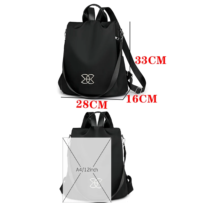 2024 Waterproof Oxford Women Backpack Fashion Anti-theft Women Backpacks School Bag High Quality Large Capacity Backpack Sac