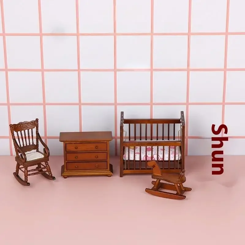 1 ensemble 1:12 maison de poupée Miniature européenne chambre cuisine meubles accessoires pour maison de poupée décor enfants semblant jouer jouets cadeau