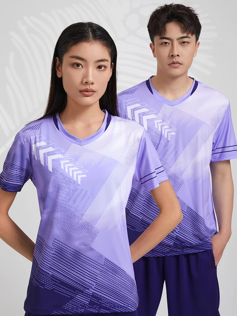 2023 Badminton T-Shirt Men/Women Kids Tennis Shirt Quick Dry Training Volleyball Table Tennis Breathable Shirts For Male Female