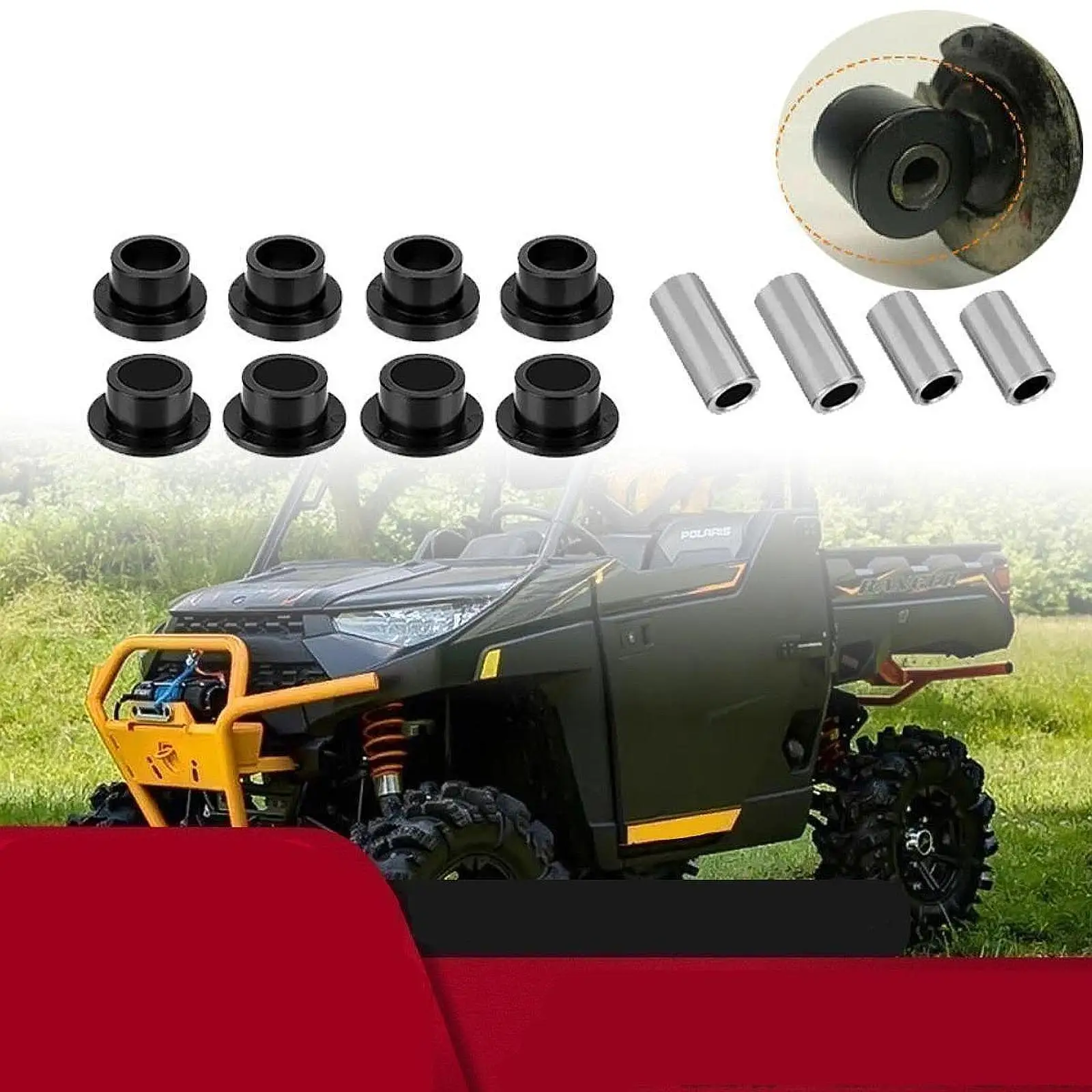 

Shock Bushing Sleeve Kit Mb-abk012-bk Component Garage Part Spare Maintenance Vehicles Replacement ATV UTV for 2008-2018