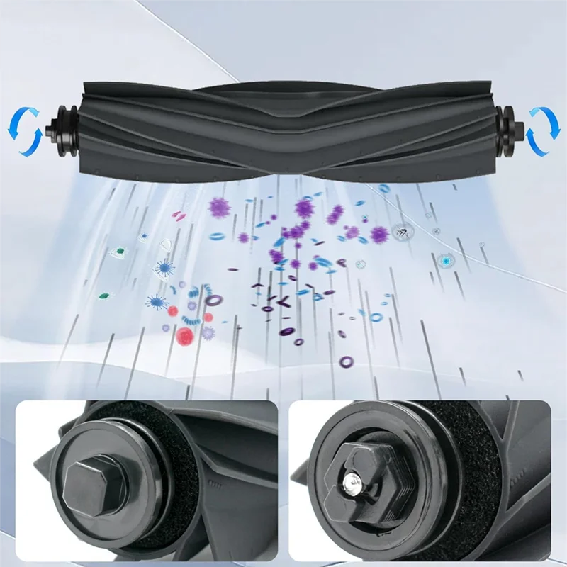 ABRW-For Dreame L10s / L10 Ultra / L10 Prime / Xiaomi X20 + أجزاء المكنسة الكهربائية الروبوتية فرشاة جانبية رئيسية مرشحات Hepa ممسحة القماش