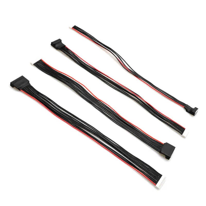 3PCS Lipo Battery Extended Balance Head Charging Cable 2S/3S/4S/5S/6S/7S/8S/9S/10S 30CM Silicone 20AWG Extension Line Connector