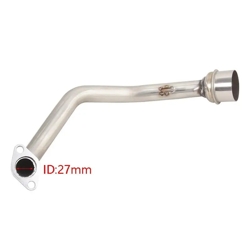 For Yamaha GY6 125cc 150cc Motorcycle Exhaust System Header Link Pipe Slip On 51mm Mufflers Tail Tips Stainless Steel