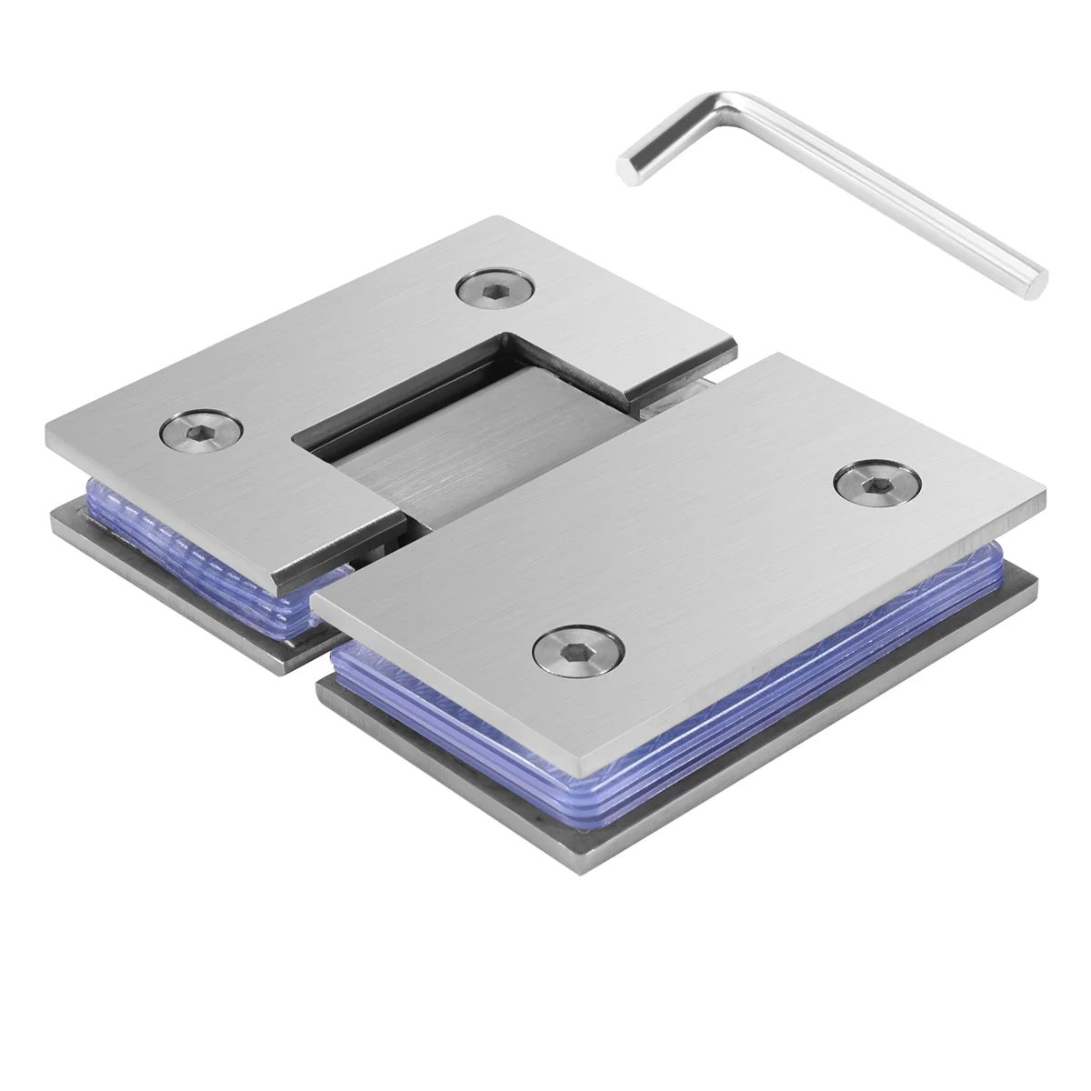 Abjs resistente 180 graus porta de vidro armário vitrine clipe de vidro dobradiça da porta do chuveiro peças reposição aço inoxidável p