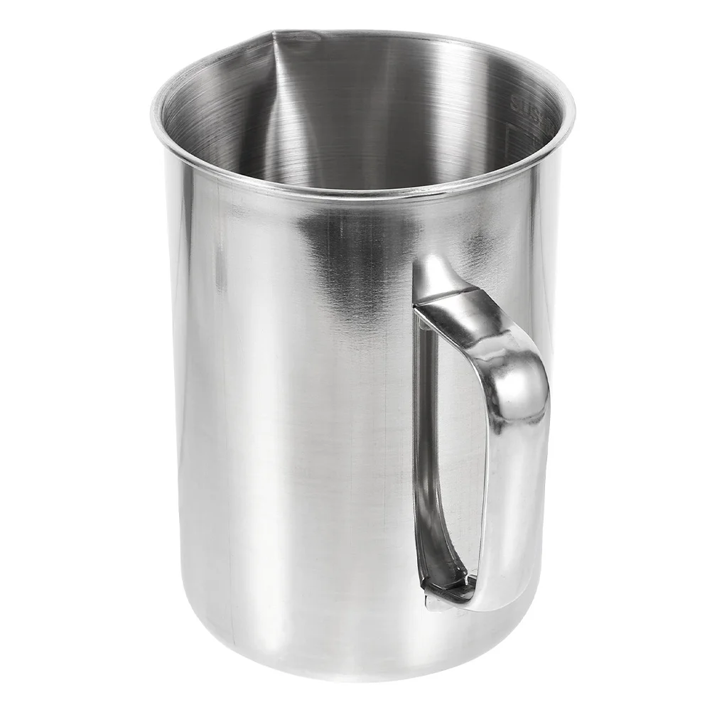 

1pcs 2000Ml Stainless Steel Measuring Cup Laboratory Baking Tool Scaled Kitchen Container Multipurpose Measuring Beaker