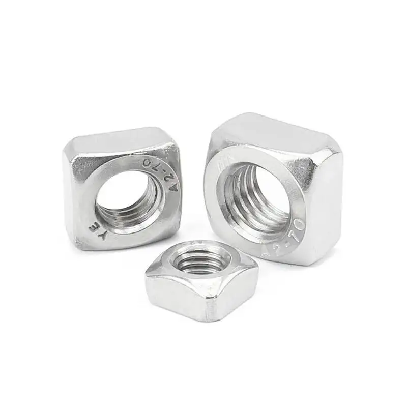 304 A2 Stainless Steel M3 M4 M5 M6 M8 M10 M12 Square Nuts Din557