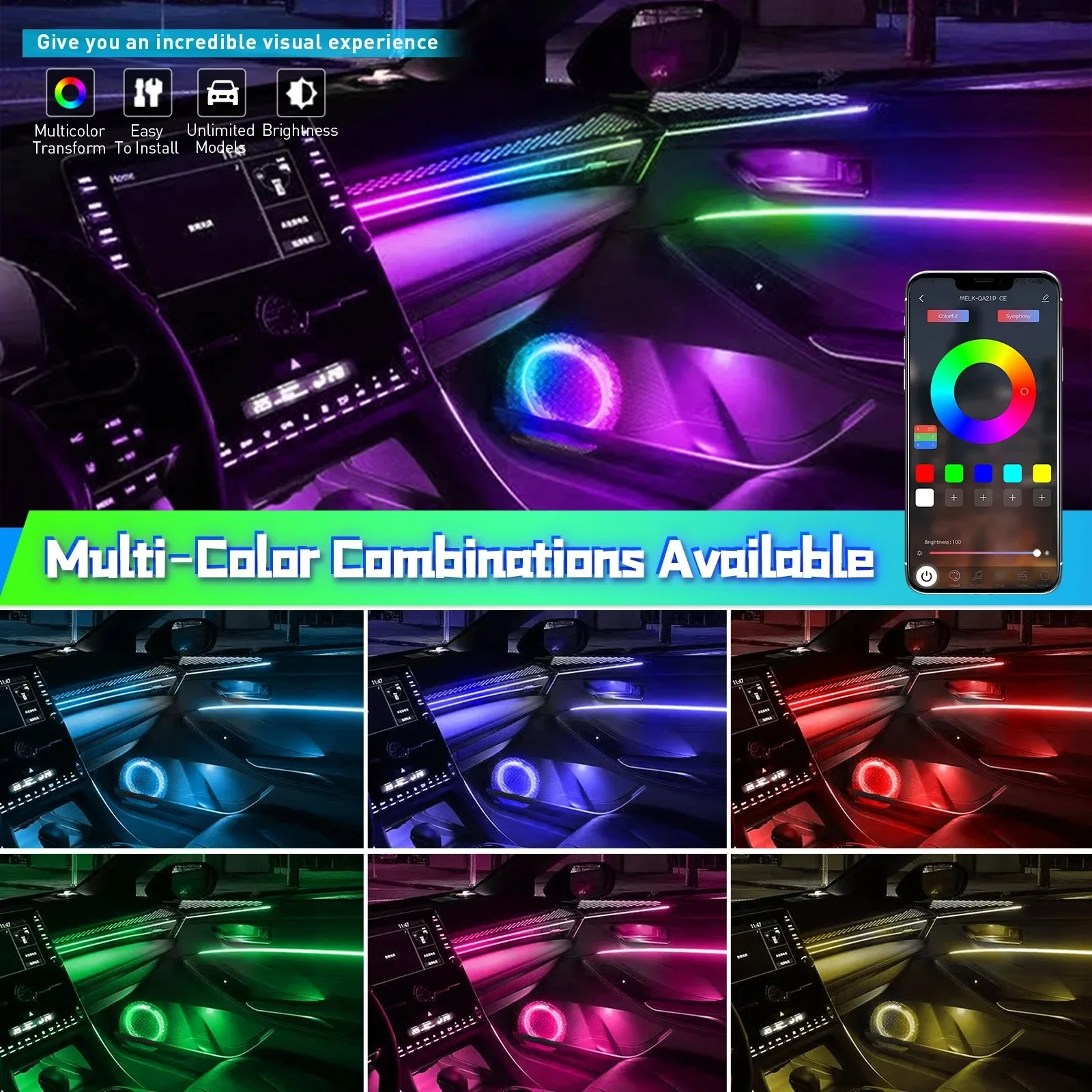 Thumbnail 3 - #77 Interior Ambient Car Lights Comparison Guide