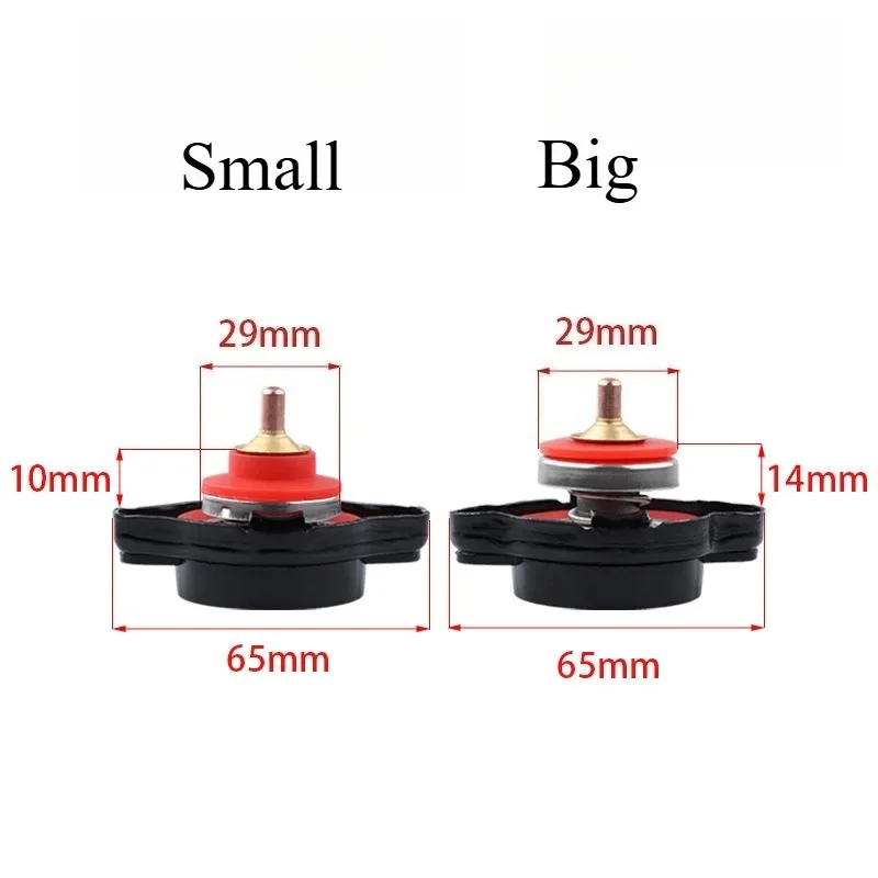 Car Tuning Radiator Cover Auto Accessories Radiator Cap Temperature Gauge High Pressure Water Tank Radiator Head 1pcs