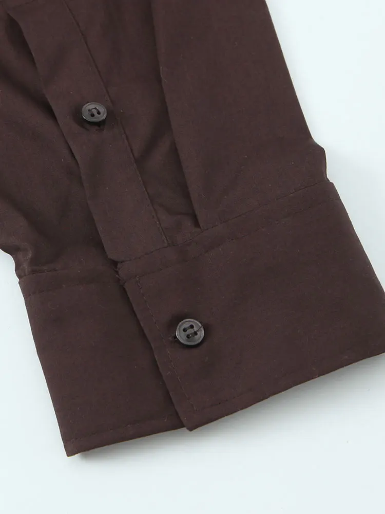 NLZGMSJ امرأة وشاح قمصان 2025 الخريف أنيقة مكتب سيدة فضفاضة أنيقة ضئيلة اليومية كم كامل القمصان اليومية #6