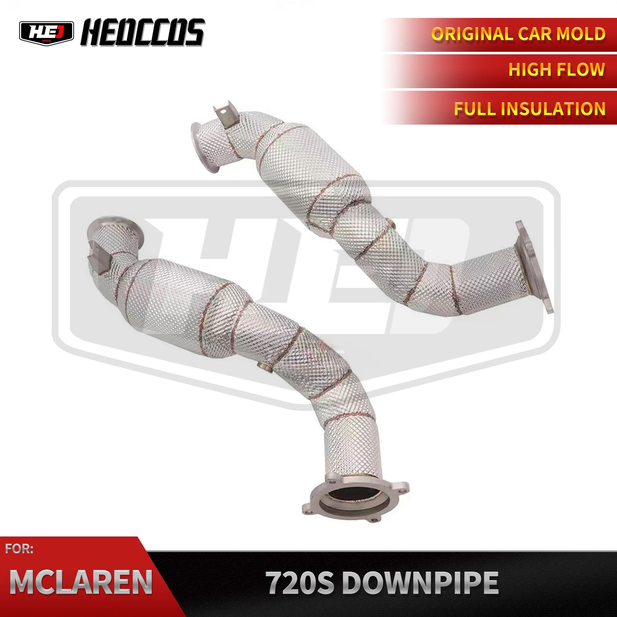 

HEO Craftsmanship Corrosion resistance Stainless steel Downpipes For Mclaren 720S 4.0T downpipe exhaust