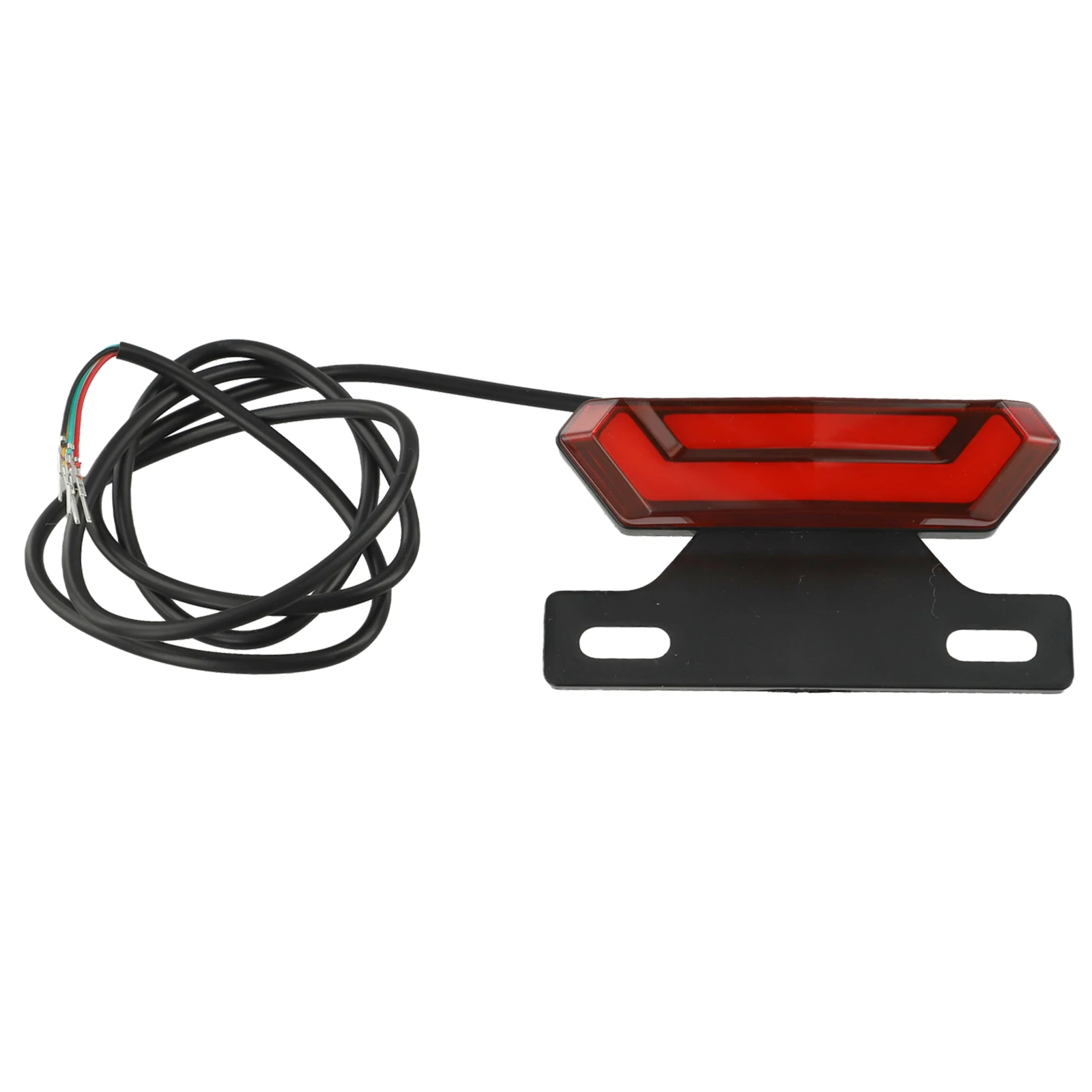 36V 48V Ebike Light Ebike Rear Light 4 Pin Wiring ABS Plastic Material Cable Length 100cm For Safe Night Cycling