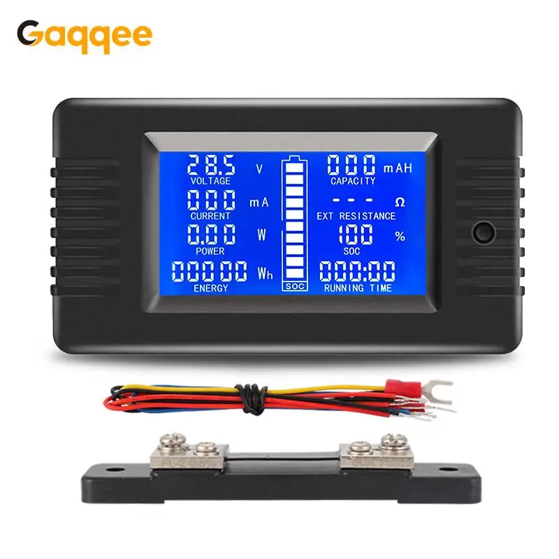 PZEM015 0-200V Auto di Scarica Della Batteria Indicatore di Capacità Tester di Energia di Potere di Impedenza Resistenza Voltmetro 0-50A/100A