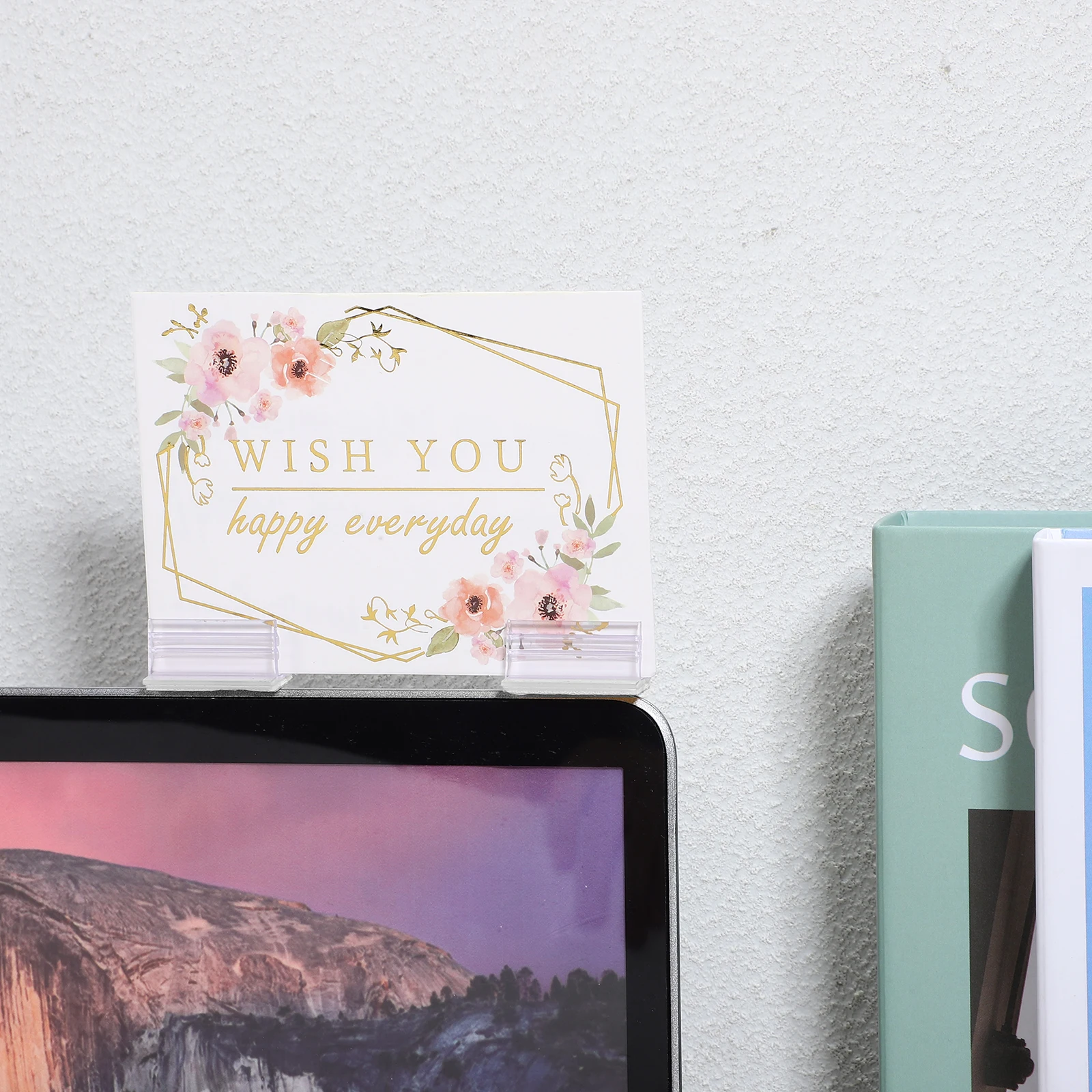 ที่ใส่ป้ายอะคริลิค 50 ชิ้น แบบหนา สำหรับติดป้ายแสดงสินค้า ติดตั้งง่าย ใช้สำหรับป้ายชื่อ ป้ายราคา