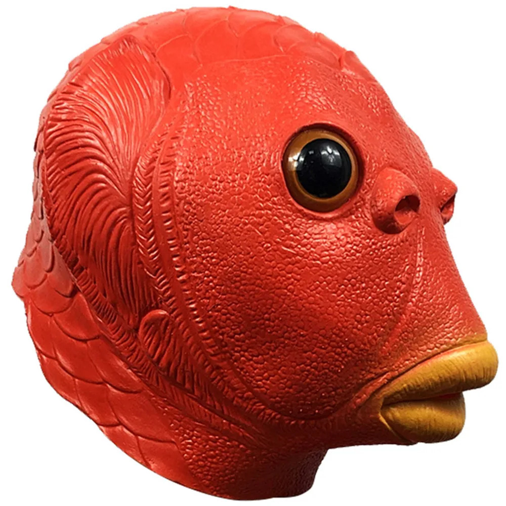 Fischmaske für Erwachsene, Natürliche Latex-Meereskreaturen-Vollkopfmaske für Halloween, Cosplay und Kostümpartys – Detail 10