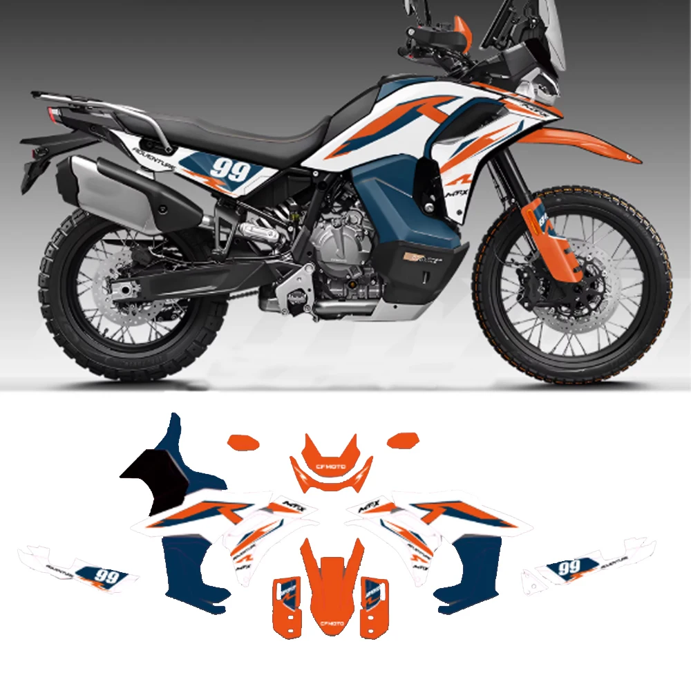 For CFMOTO 800MT-X MTX800 Complete Motorcycle Decal Set Full Body Protection Sticker Graphic Wrap Kit 800MTX Accessories