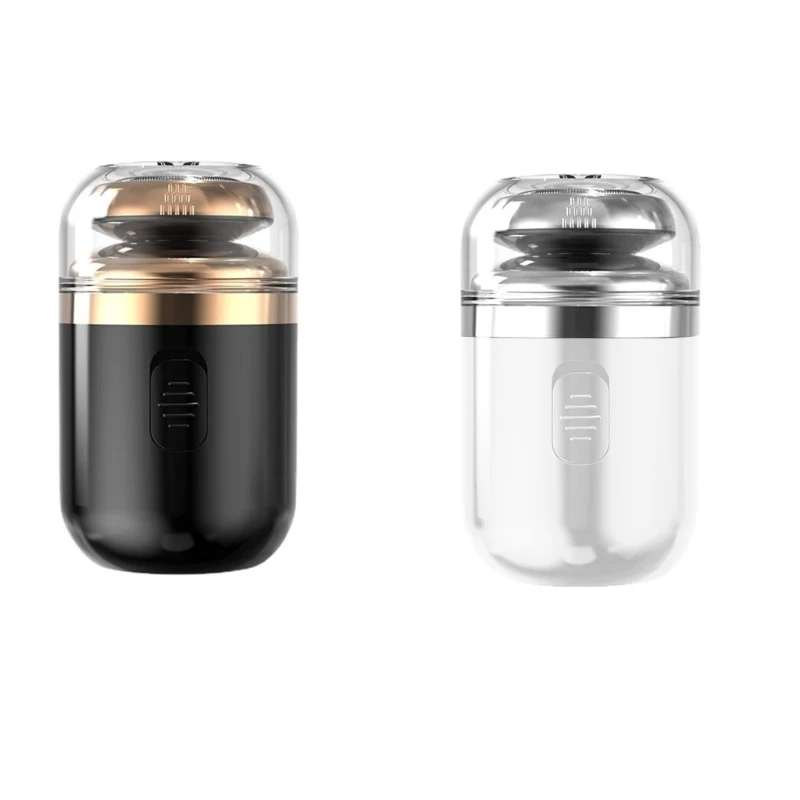 เครื่องโกนหนวดไฟฟ้า Mini Travel มีดโกนขนาดพกพาล้างทำความสะอาดได้ Beard Nose Hair Trimmer Dropship