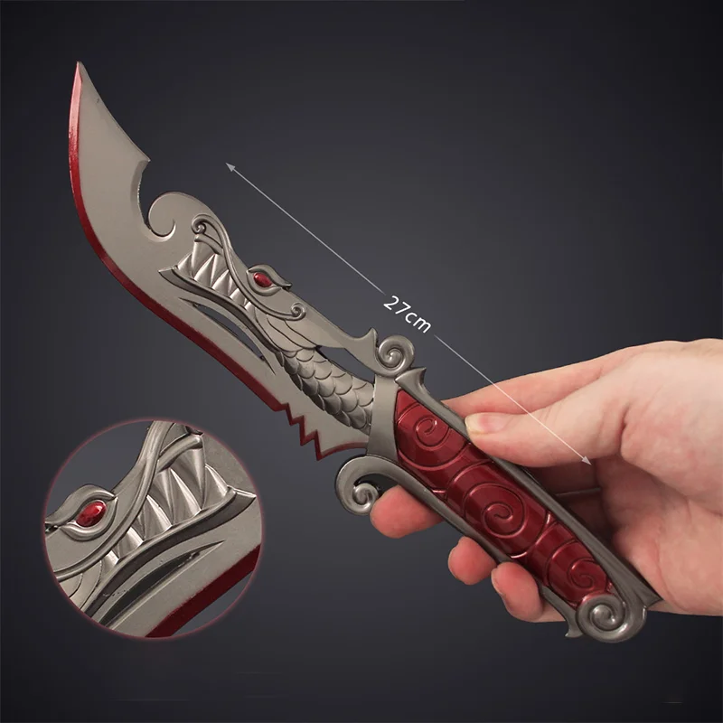 27 cm Spiel Valorant Nahkampf Messer Drachen Klinge Echte Requisiten Modelle Spielzeug Ornamente Taktische Messer Spielzeug Schwert Dekorationen Geschenke