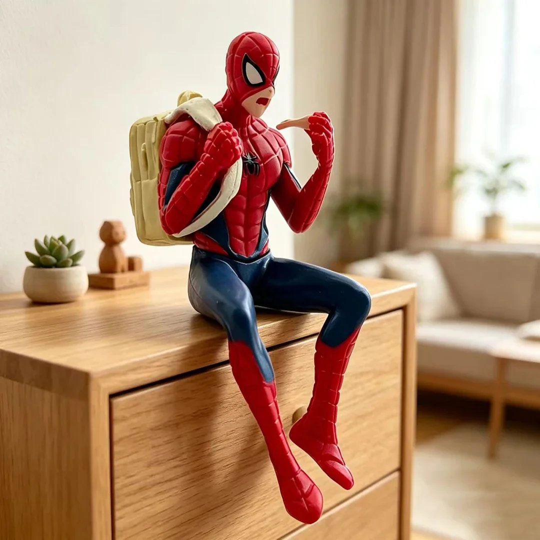 4-teiliges Set Spider-Man Superhelden-Actionfiguren, Mini-Modell, Sammlerstück, Heimdekoration, Autodekoration, Anime-Geschenk für Fans – Detail 6