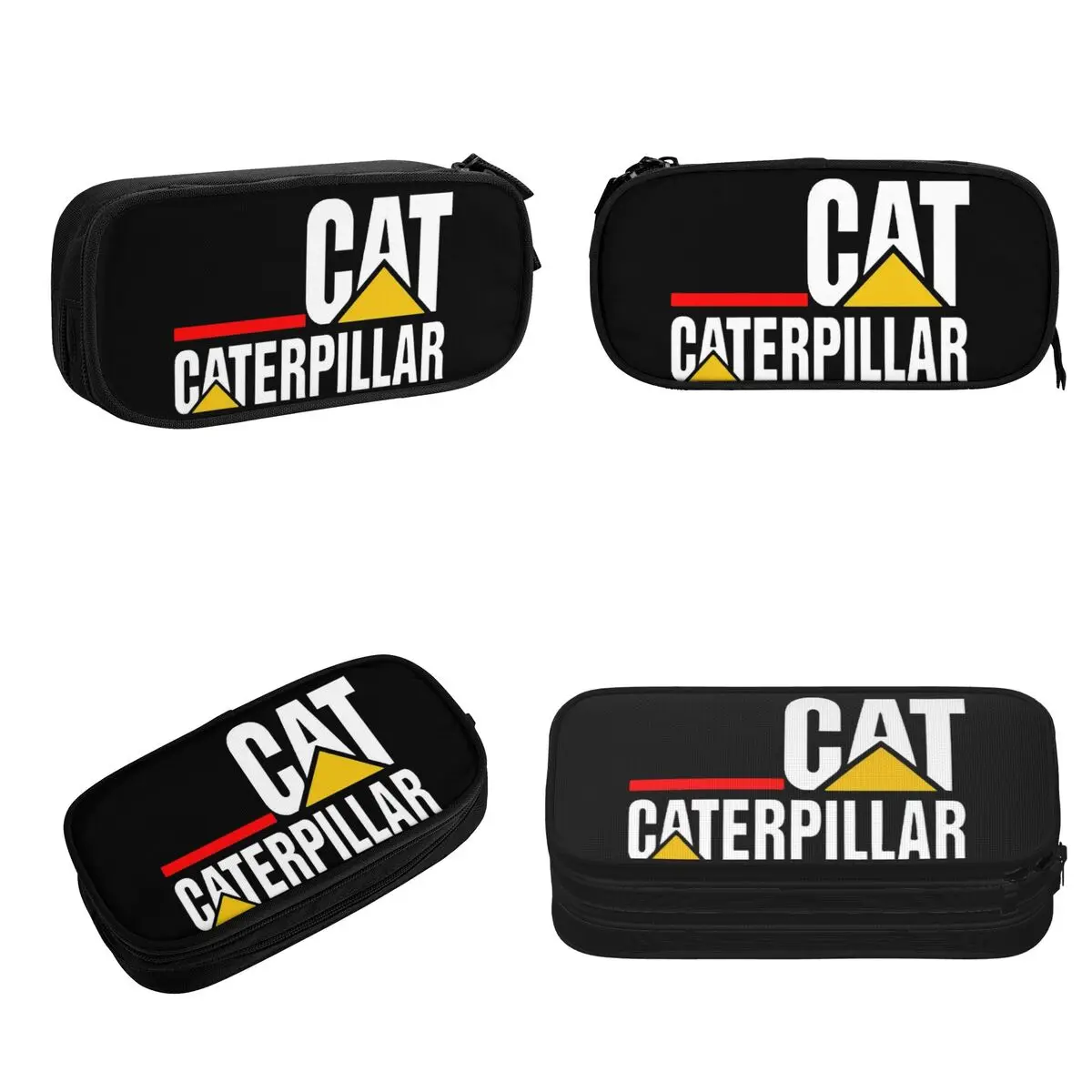 Imagem -02 - Estojo de Lápis com Logotipo de Gato-caterpillar Grande Capacidade Caixa de Caneta Bolsa de Lápis para Meninos Meninas Estudantes Papelaria Escola Escritório