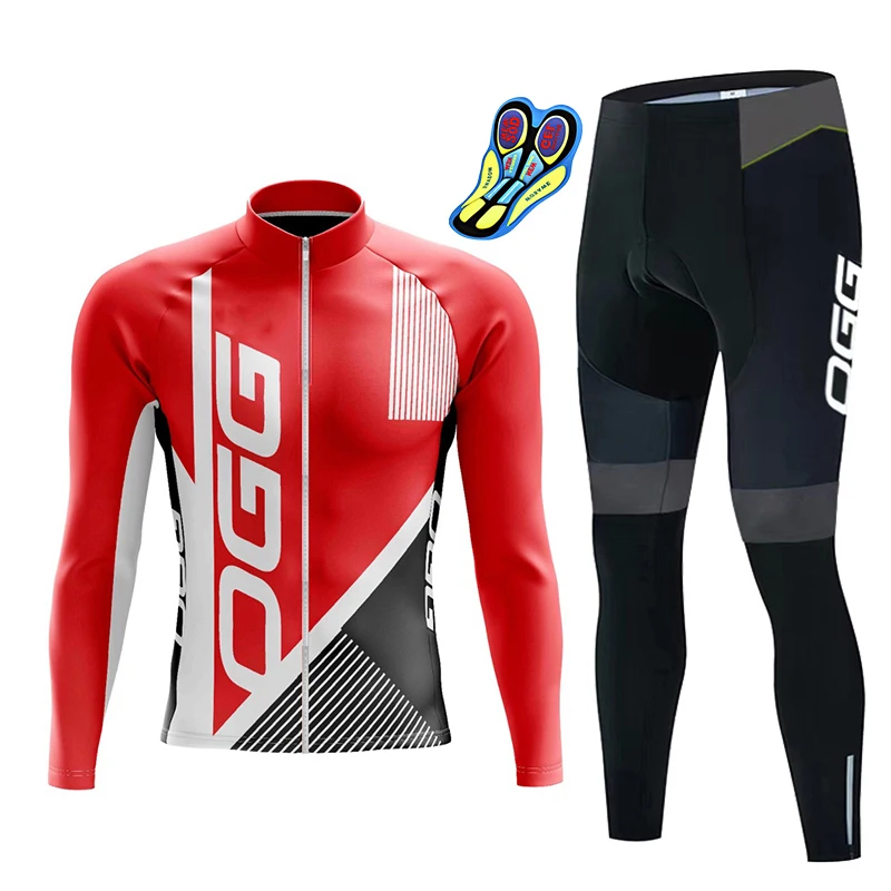 Cycling Jersey Clothing for Men Bicycle Uniform Long Sleeve Summer MTB Bike Bib Pants