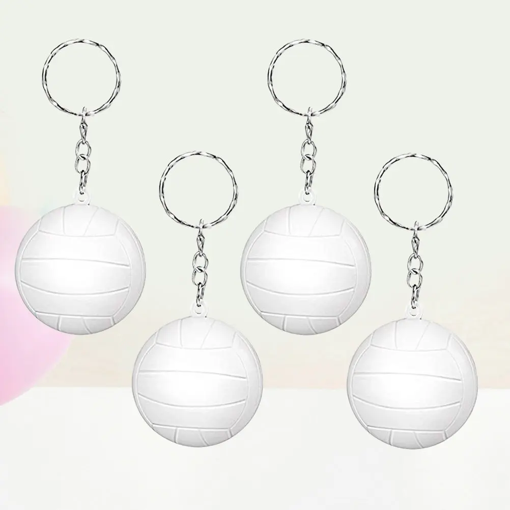 20Pcs Volleyball Keychain Handbag Charm Sports Gifts Party Favors Gym Key Ring Souvenirs Volleyball Key Ring Keyring