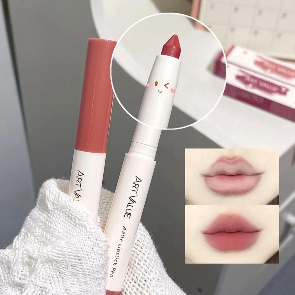 

Nude Velvet Matte Lipstick Waterproof Long Lasting Crayon Lipstick Pen Non-Stick Cup Sexy Lip Line Pencil Makeup Women Cosmetics