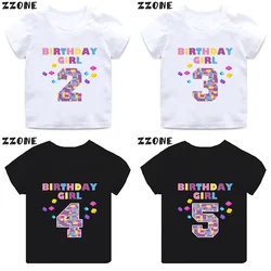 Master Builder Blocks Building Print Cartoon Girls Clothes 1 2 3 4 5 6 7 8 9 Years Happy Birthday Kids T shirt Baby Boys T-Shirt