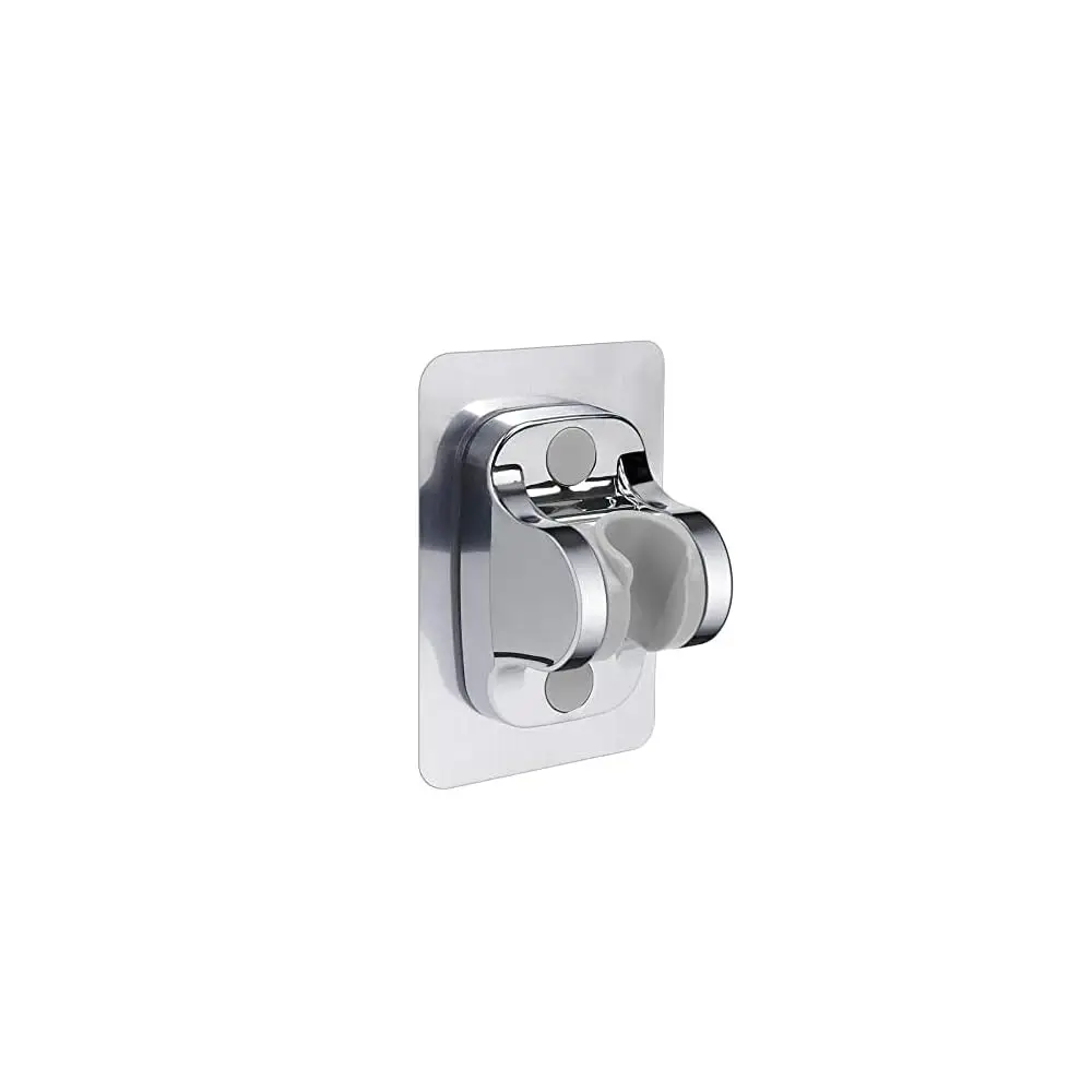 

Самоклеящийся держатель для душевой лейки - регулируемый настенный держатель для ручного душа, без сверления, водонепроницаемый (2 шт., хромированная отделка)