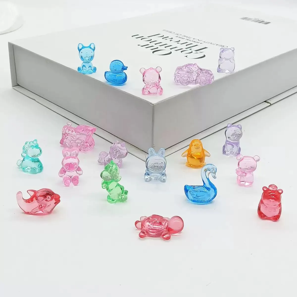 Mini Variety Mixed Cartoon Resin Animal Biological Ornament Creative Home Garden Desktop Teddy Bear Puppy Decoration Toy Gift - view 5