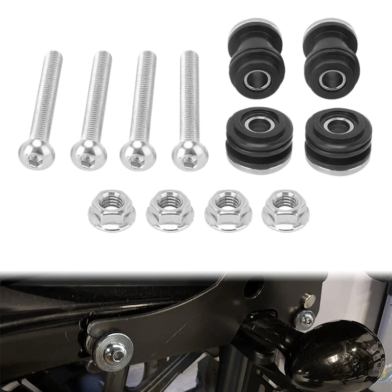 

Sissy Bar Docking Hardware Kit Durable Iron Backrest Mounting Screws for Sportster XL883 XL1200 X48 Motorbike