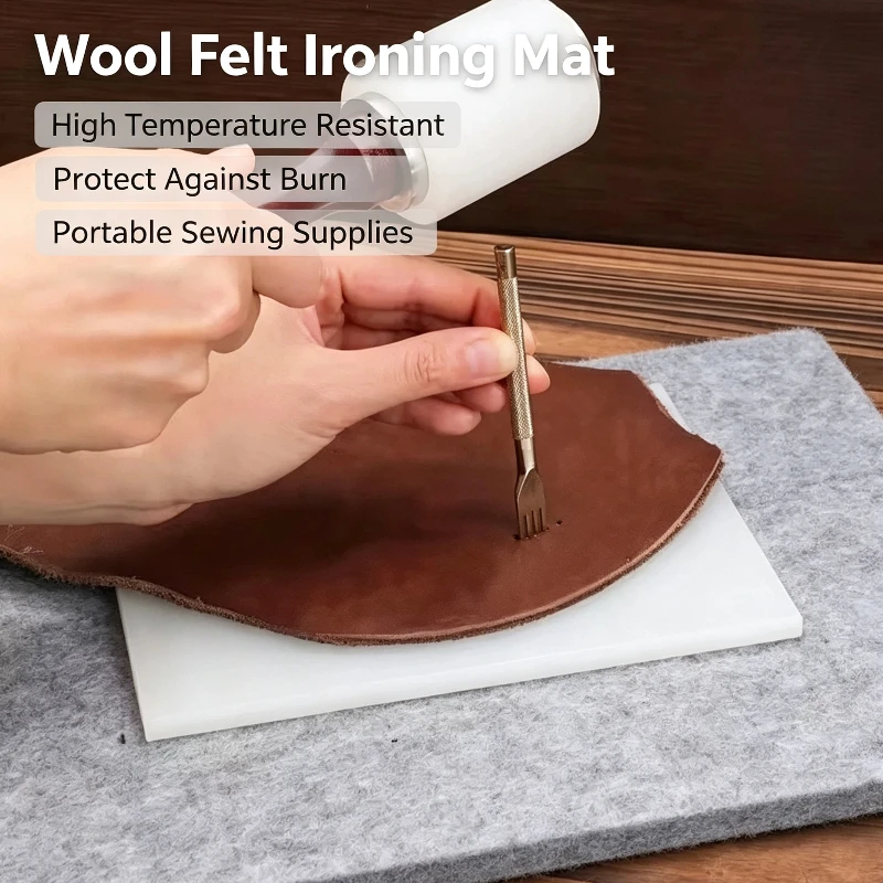 Wollfilz Bügelmatte Reise Tragbare Bügelbrett Pad Für Nähzubehör Hochtemperatur Schützen Gegen Brennen Matte Abdeckung