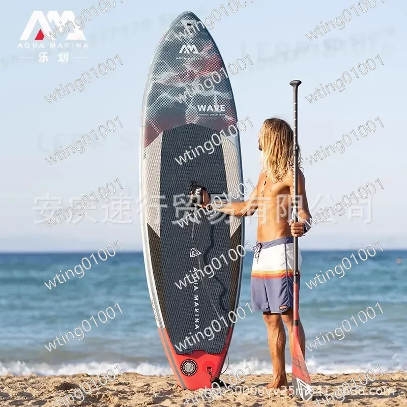 for AquaMarina Le Row Big Wave Inflatable SUP Paddle Board Premium Stand Up Surfboard for Water Sports Durable Paste Board