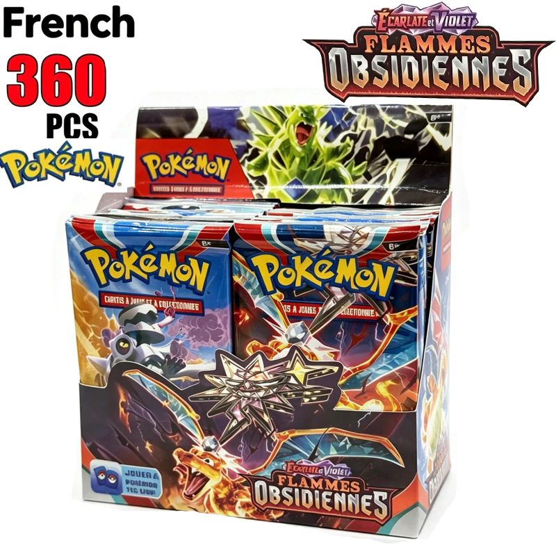 HOT 360P French Pokémon cards: Ecarlet & Violet Etsncelles Astral Radiance Obsidian Flames Booster Box Card Game 36 Pack Box