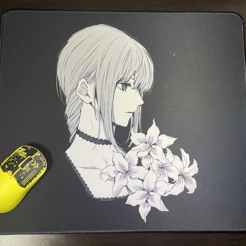 Chainsaw Man Mouse Pad Anime Mouse Mat Gamer Makima Gaming Accessories Mousepad Small Keyboard DeskMats Computer Keyboard Pad