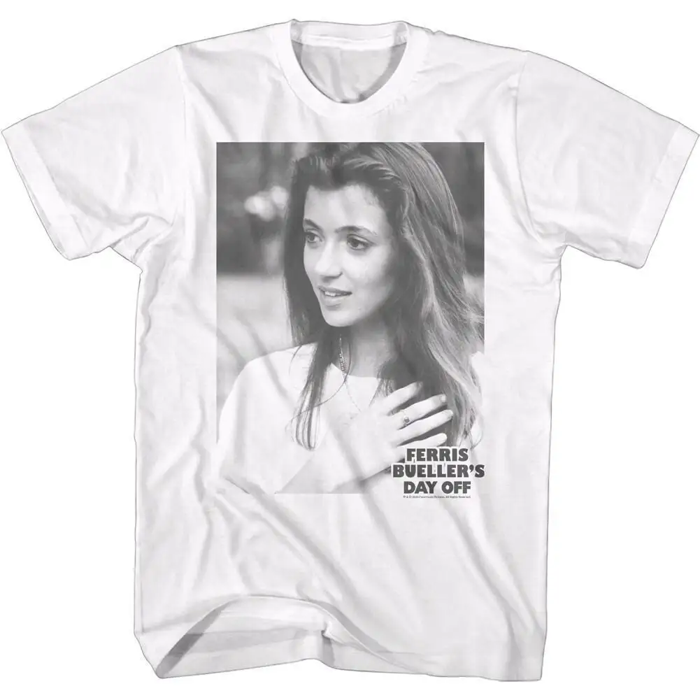 Ferris Bueller's Day Off Sloane Peterson Black and White Picture T Shirt