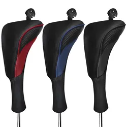 Golf Club Head Covers for Woods Hybrids 1Pc Long Neck Golf Clubs Headcovers with Interchangeable No.Tags Golf Accessories