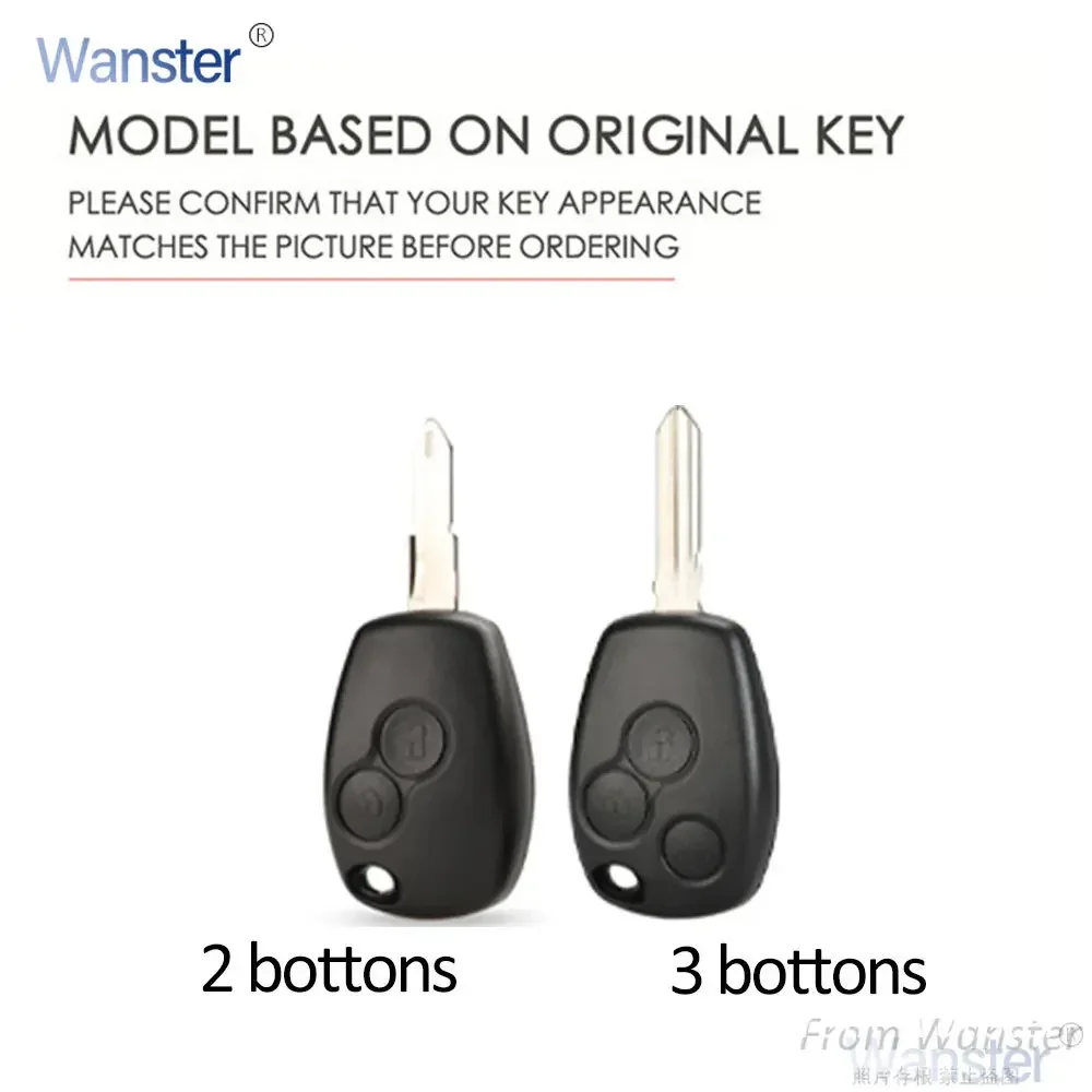 2/3 Buttons Tpu Car Key Case Cover Shell for Renault Megane Modus Espace Laguna Duster Logan DACIA Sandero Fluence Clio Kango